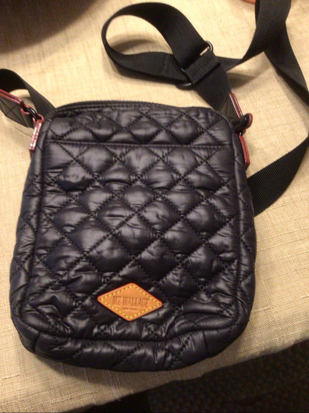 MZ Wallace Quilted Black Crossbody Bag